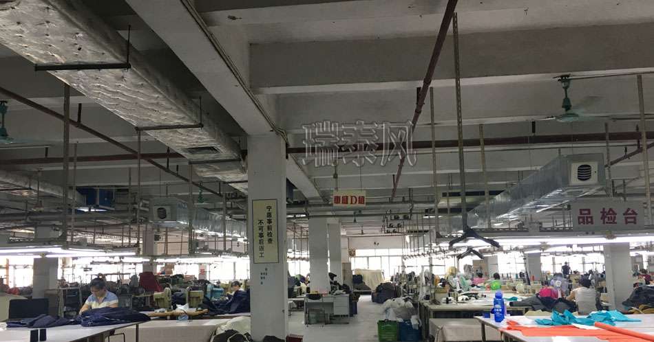 服裝、制衣、皮革廠降溫方案